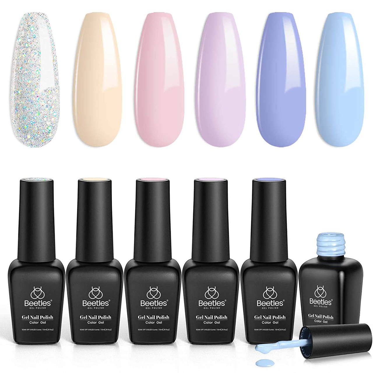 Cloud Nine Collection Pastel Shimmer Nail Polish Set - Etsy