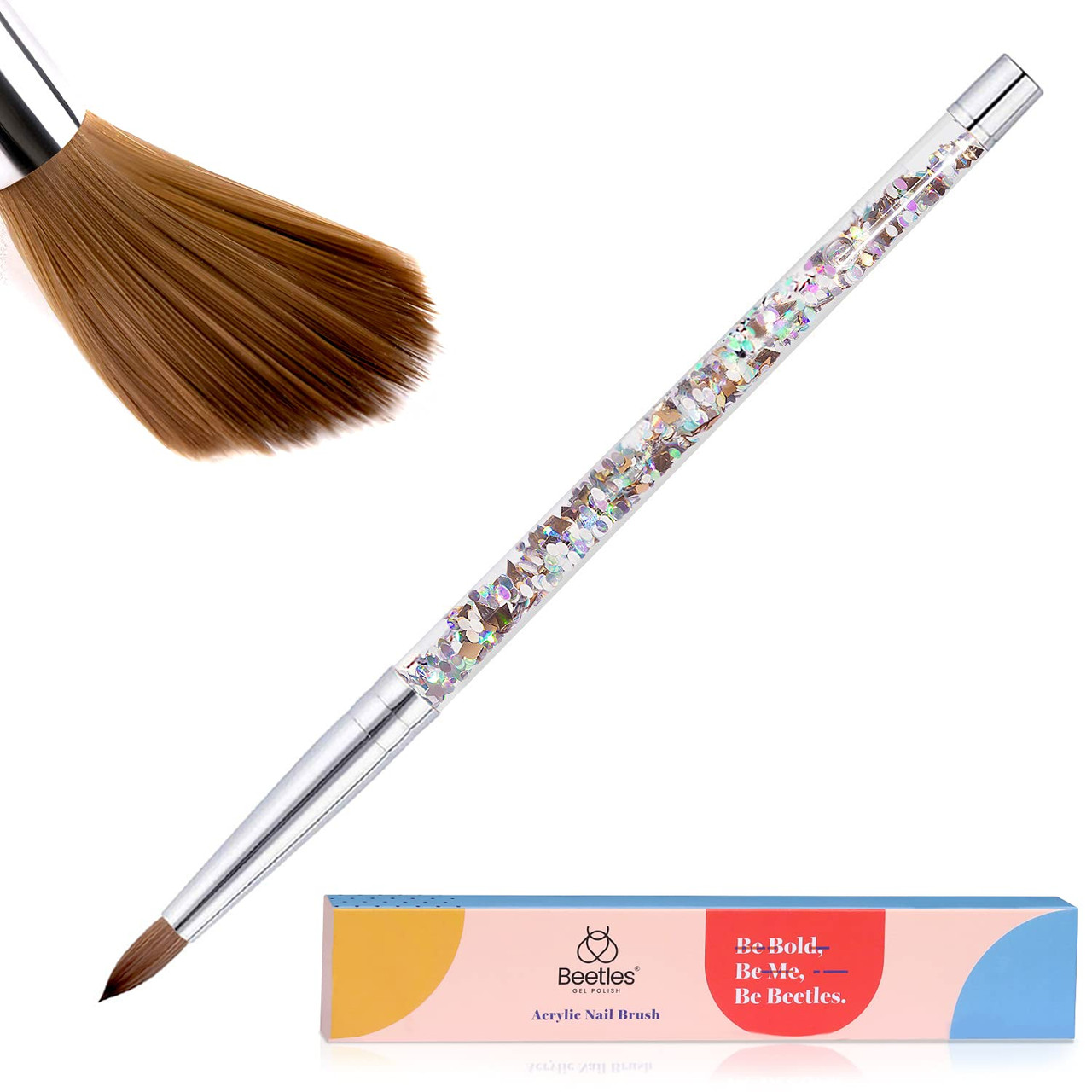 Kolinsky Acrylic Brush - Size 10 & 12 Rose Gold – Scarlett Nail Supplies