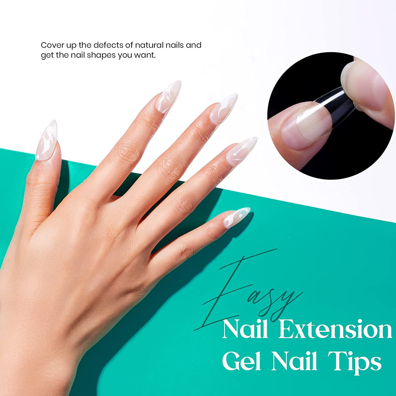 100-500pcs Nail Extension Tips False Full Tips/Half Tips Nails DIY Nail Art  Fake Nail Tips Nail Polish Manicure tool 美甲片 | Shopee Malaysia