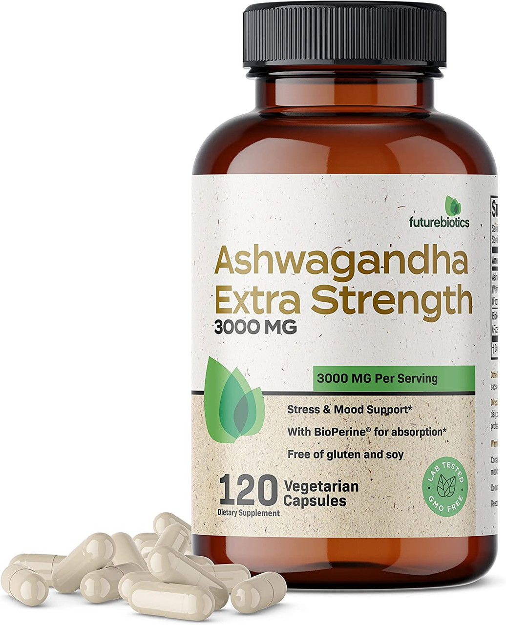 Futurebiotics Ashwagandha Capsules Extra Strength 3000mg