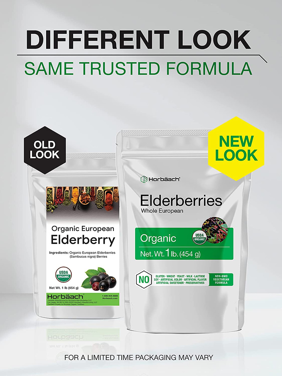 Organic Dried Elderberries | 1 lb Bulk Bag | European Whole | Non-GMO