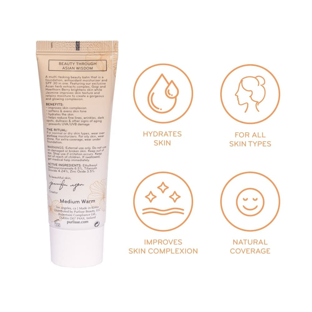 purlisse Perfect Glow BB Cream SPF 30 Clean CrueltyFree Medium