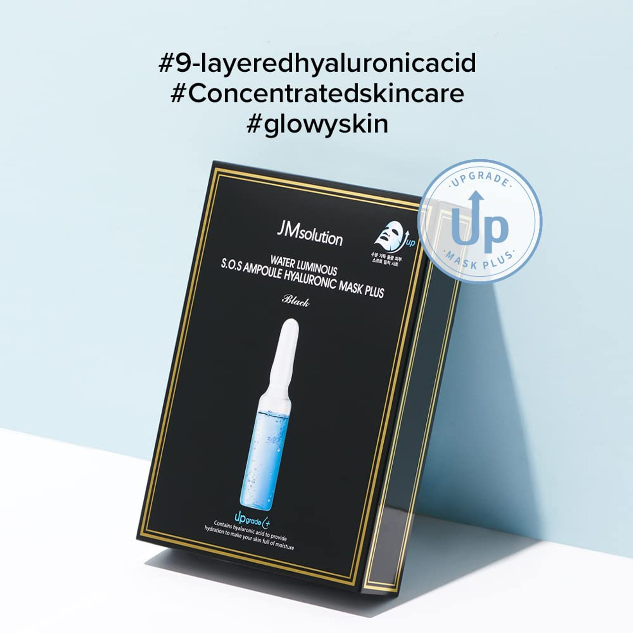 JMsolution WATER LUMINOUS S.O.S AMPOULE HYALURONIC MASK PLUS(Pack of 10)