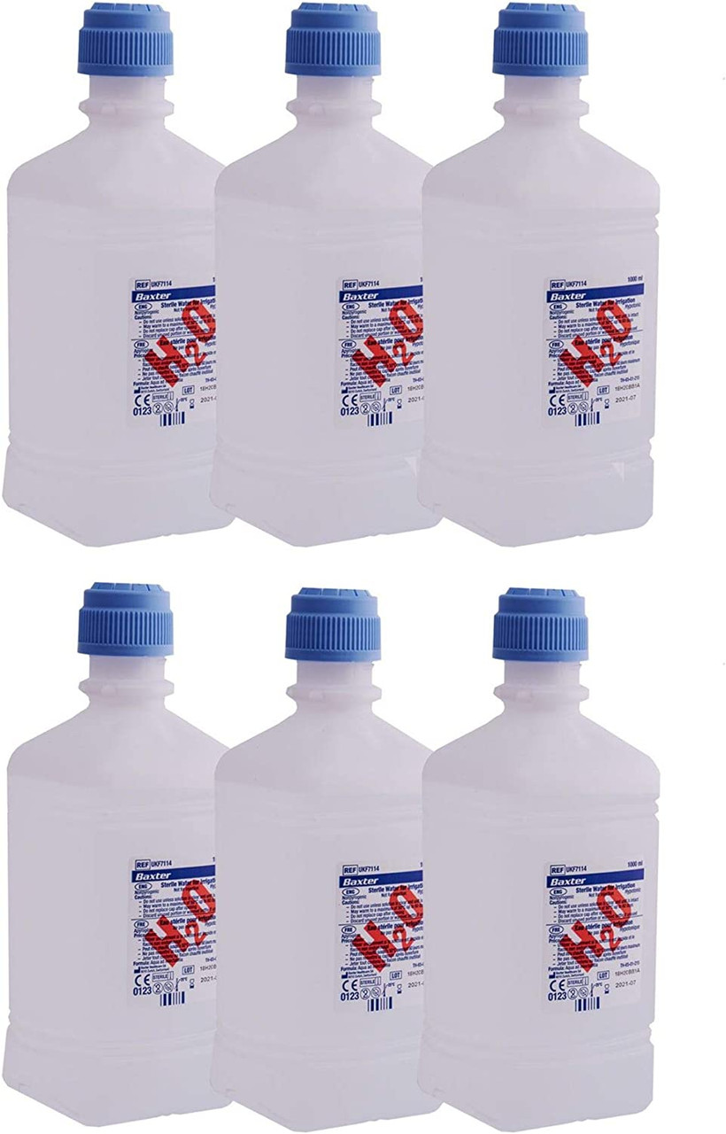 Saline Irrigation Water Baxter Nacl 0.9% 1 Litre 1000ml Bottle