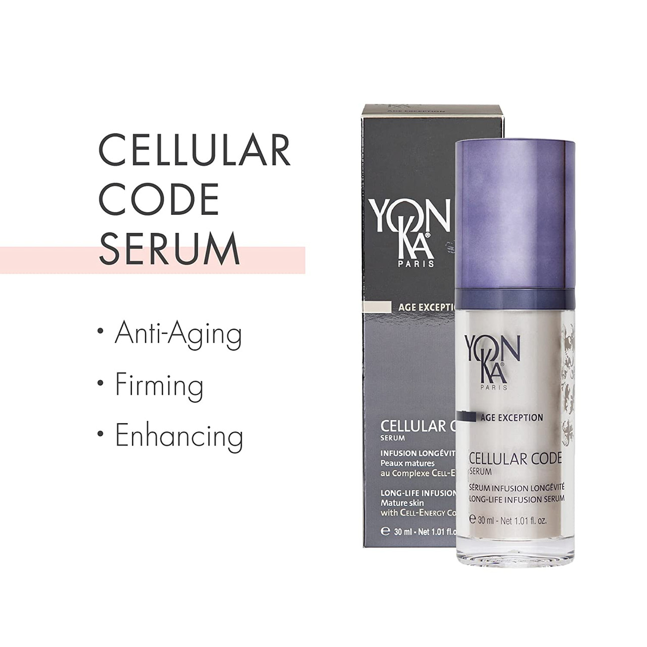 Yon-Ka Cellular Code Serum (30 ml) Anti-Aging Face Serum, Firm Skin and  Soften Appearance