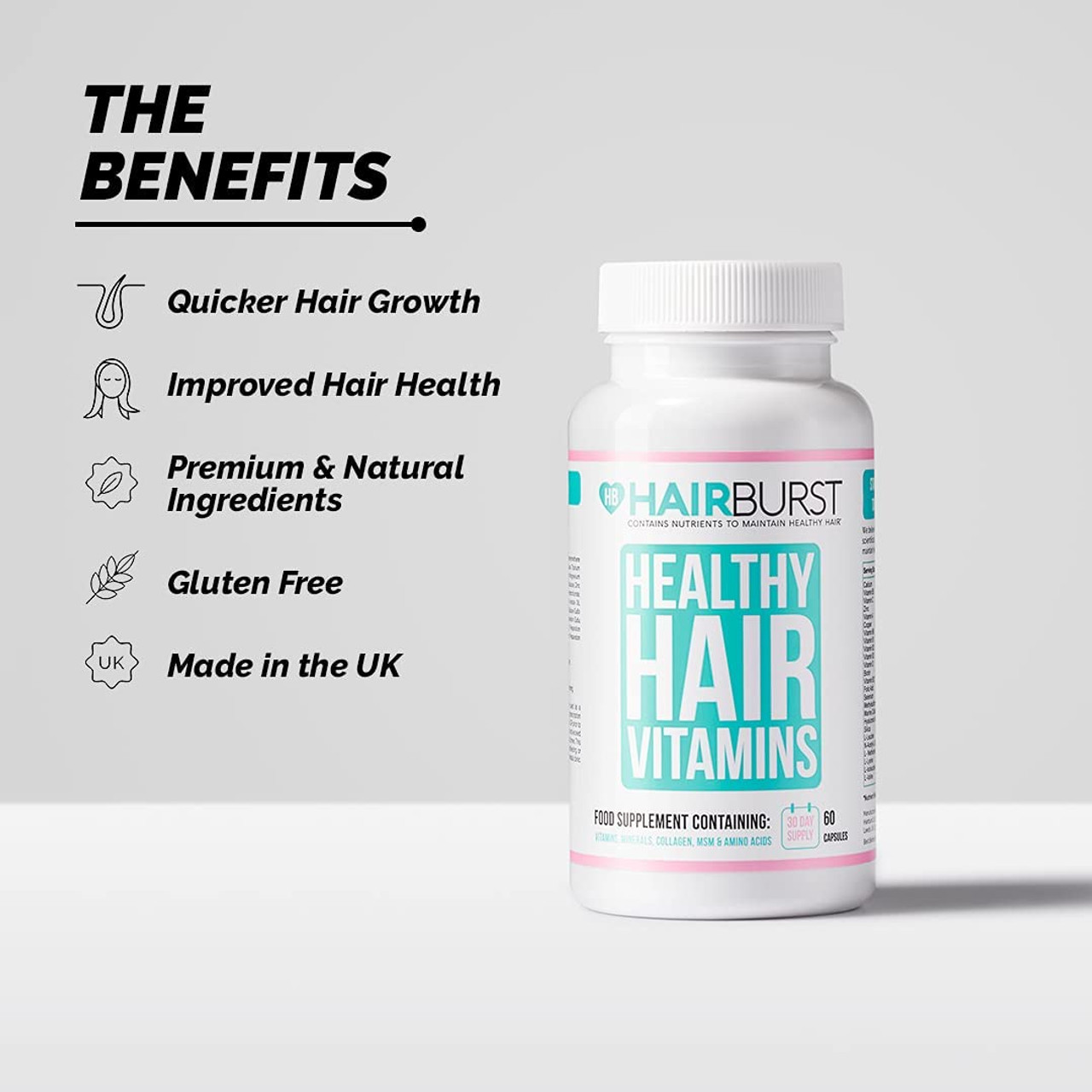 Hairburst Hair Vitamins For Men 60 Capsules 1 Month Supply  Holland   Barrett