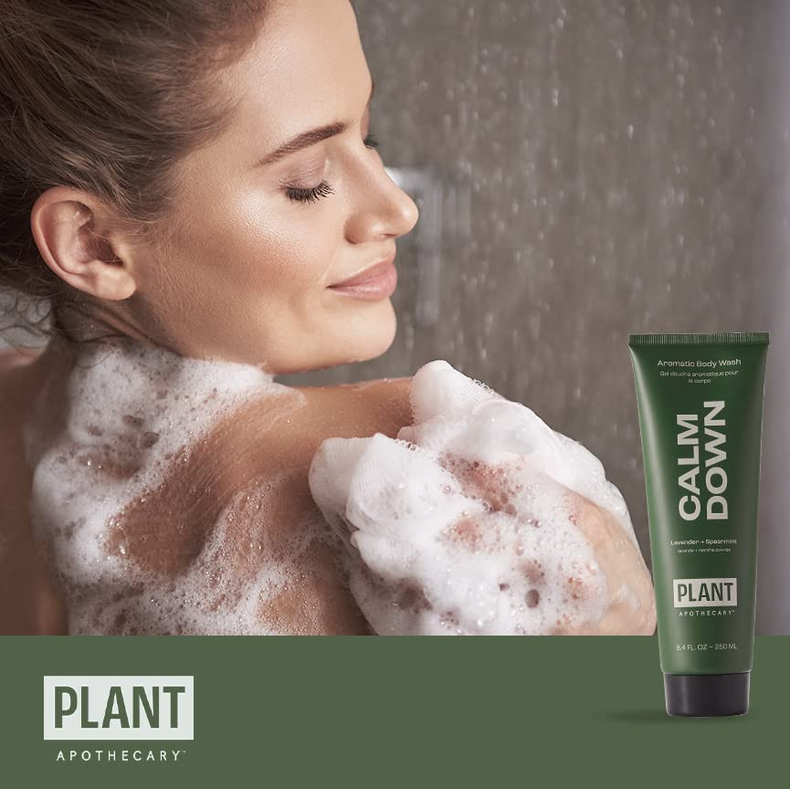 PLANT Apothecary Calm Down Body Wash – 250 Ml, Mit Minze, Lavendel & Kamille, Für Alle Hauttypen