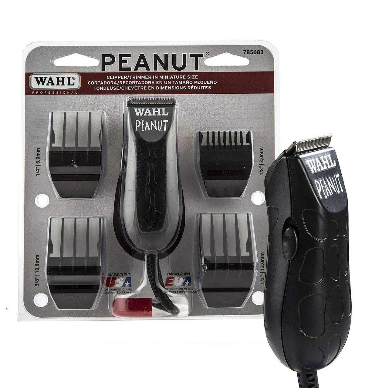 Wahl Professional Peanut Clipper/Trimmer #8655-200, Black - Great