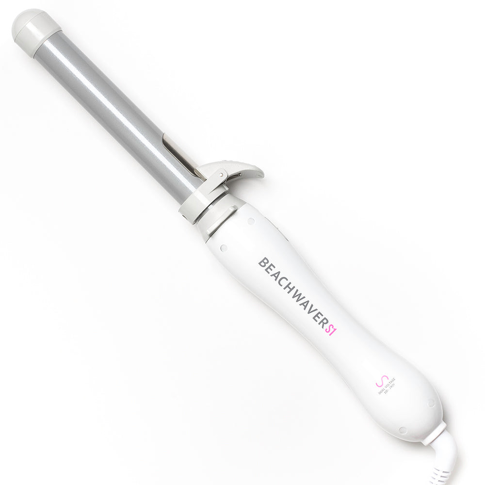 Beachwaver S1 White Rotating Curling Iron with a 1-inch curl Beachwaver S-Series – The Beachwaver Co main image 4
