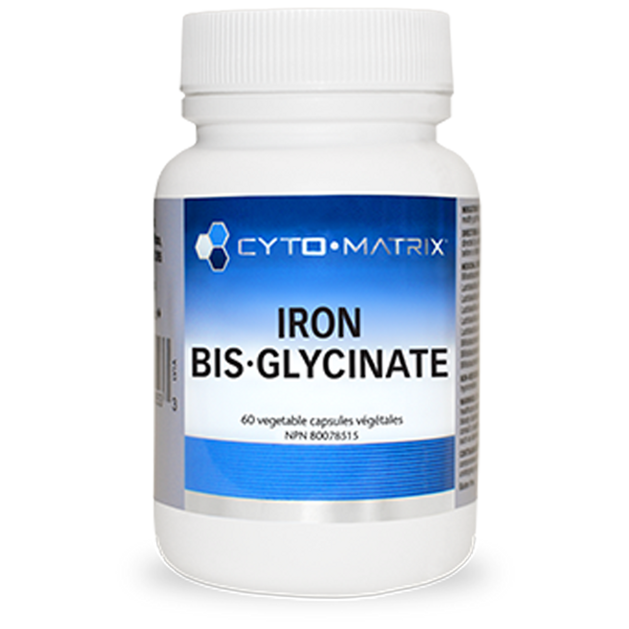 CytoMatrix Iron BisGlycinate Full Chelate 25mg 60 VCaps