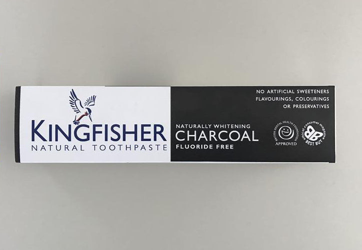 Kingfisher Charcoal Naturally Whitening Fluoride Free Toothpaste 100ml