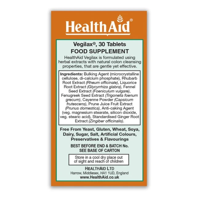 Health Aid Vegilax 30's