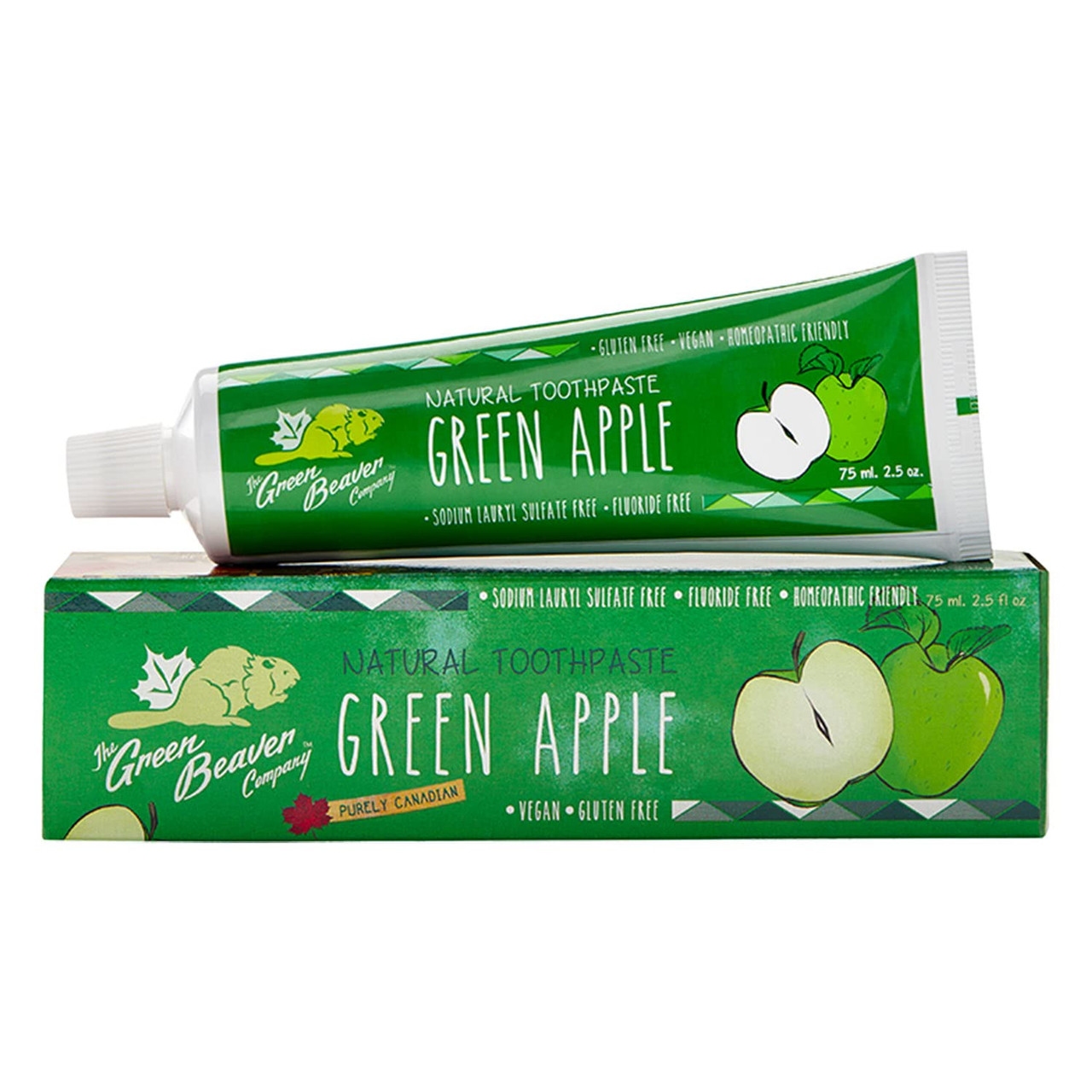 GREEN BEAVER Spearmint Zahnpasta – 100% Natürliche Zahncreme, 75 Ml (2,5 Fl. Oz.)