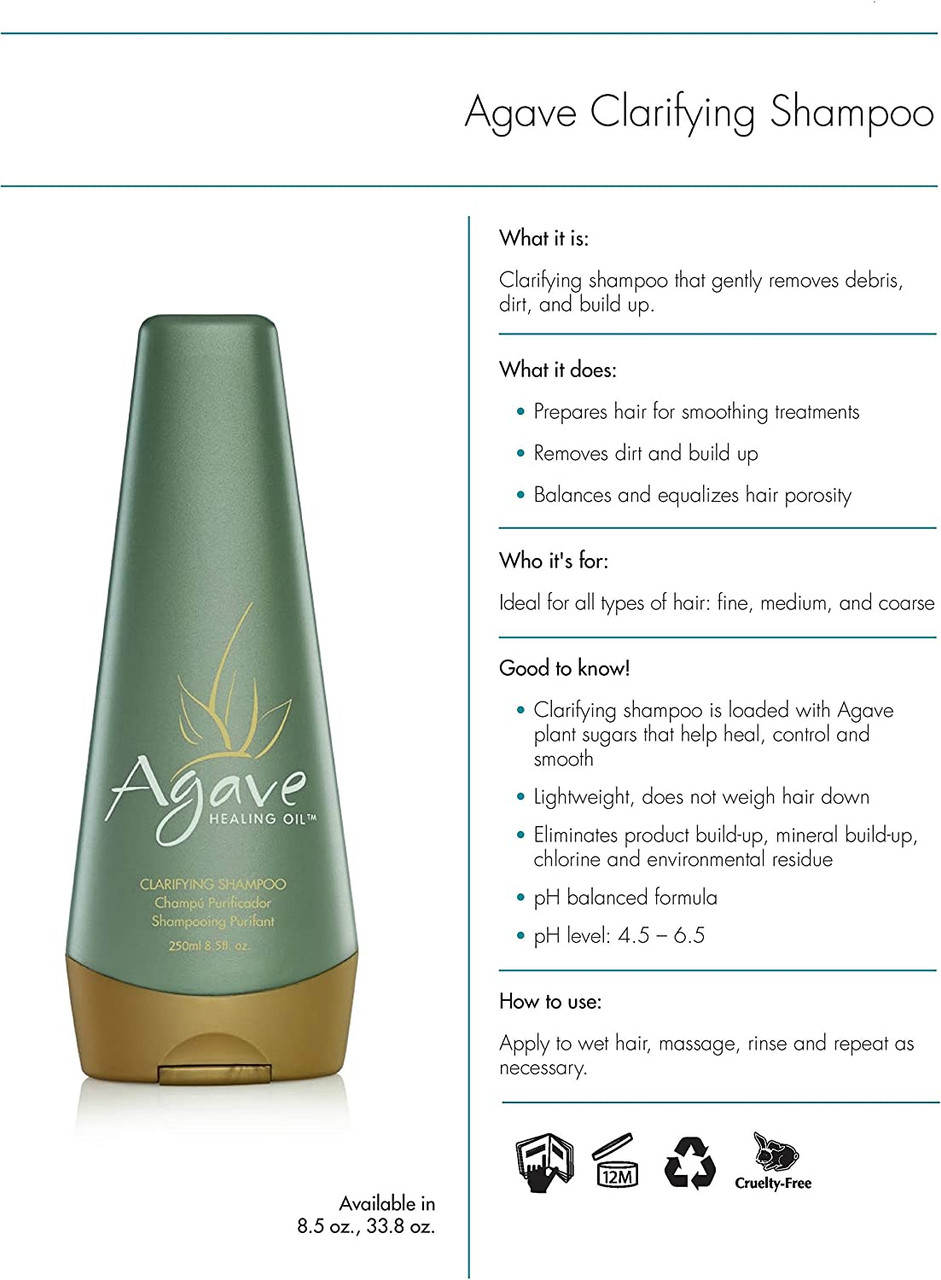 Agave Healing Oil clarifying shampoo - 33.8 oz.