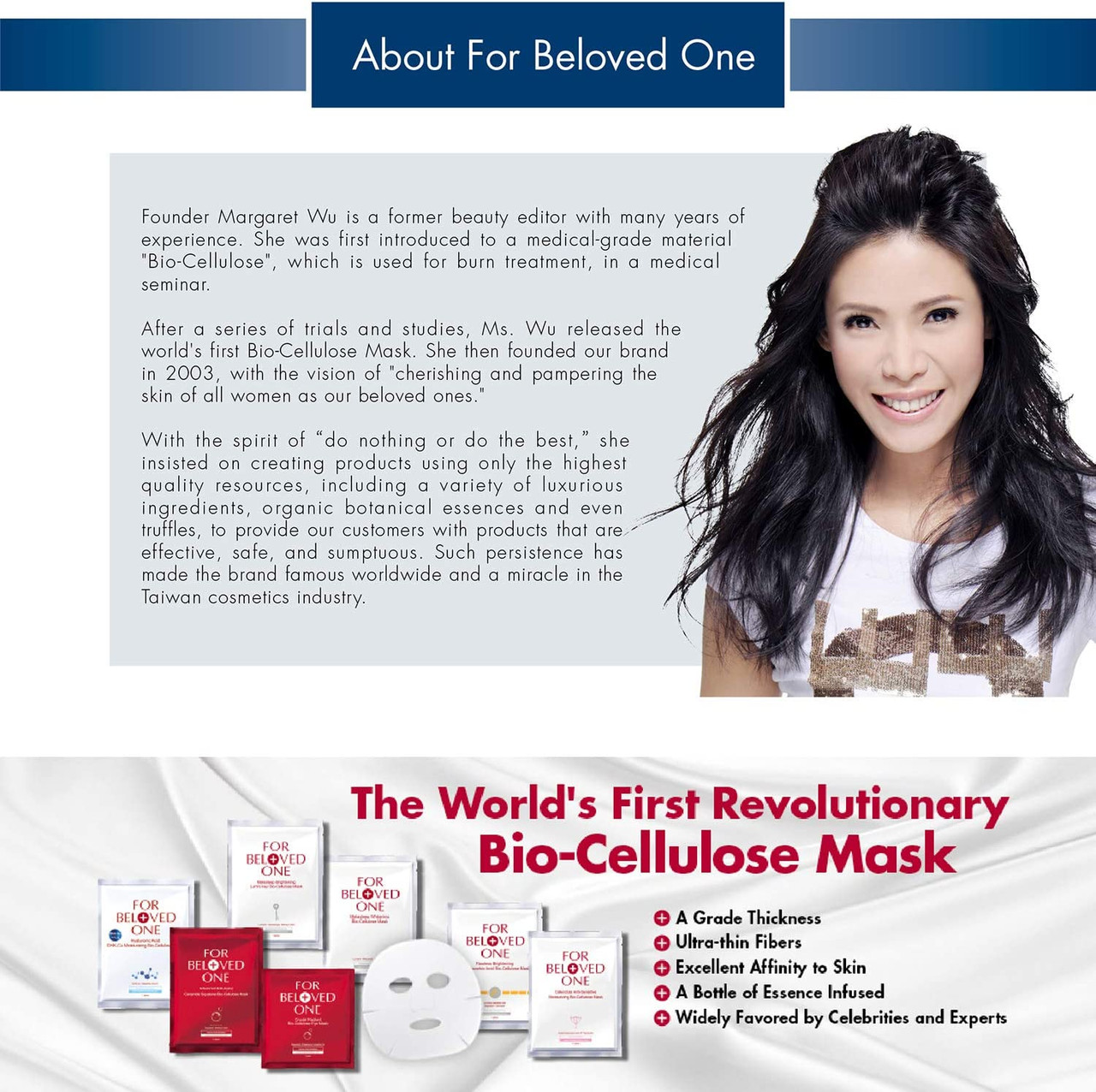 Face Mask, Facial Sheet Mask, Hyaluronic Acid Tri-Molecules GHK-Cu  Moisturizing Bio-Cellulose Mask (3-