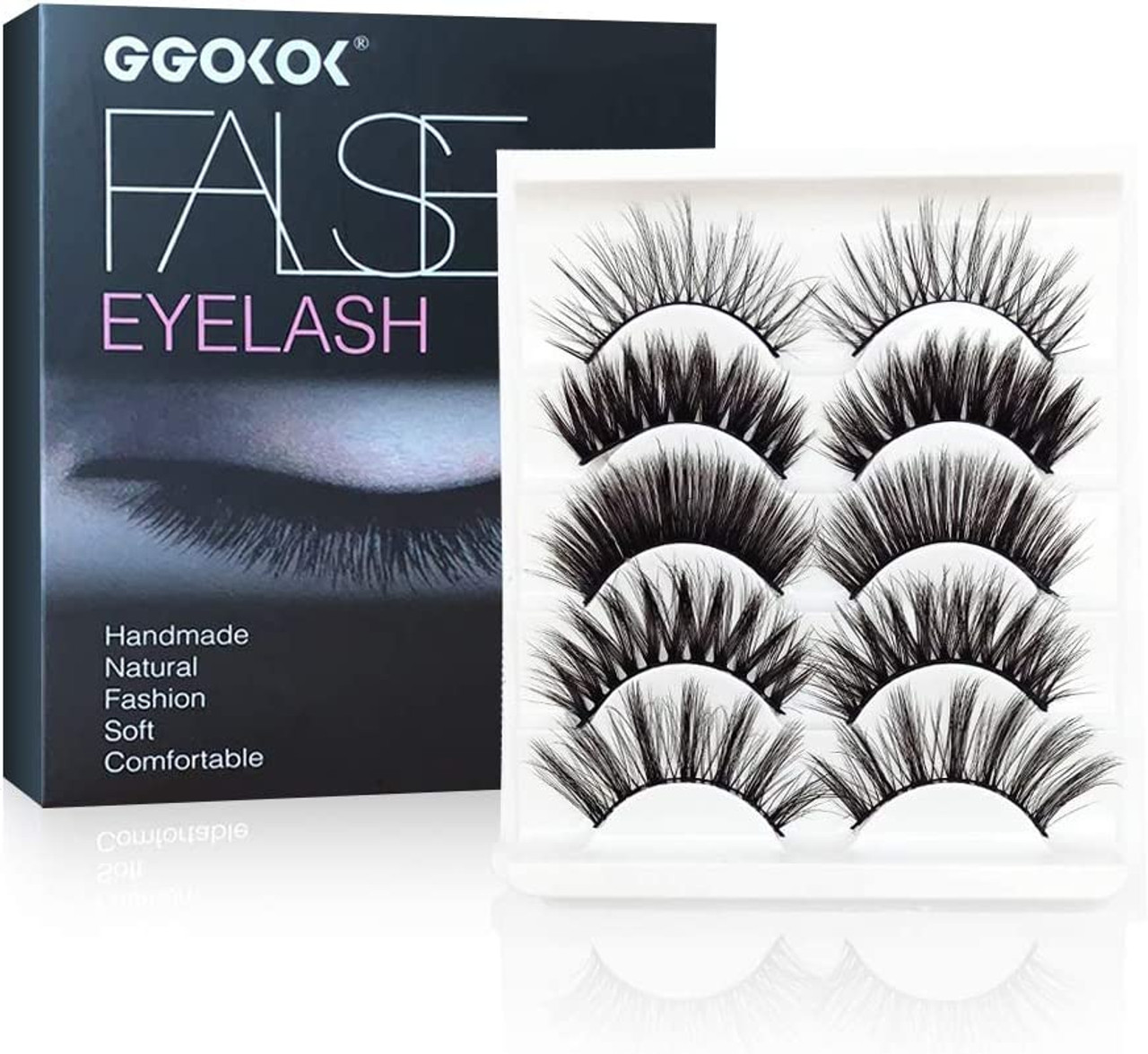 3D Faux Natural/Thick long False Eyelash HandMade Eyelashes Makeup