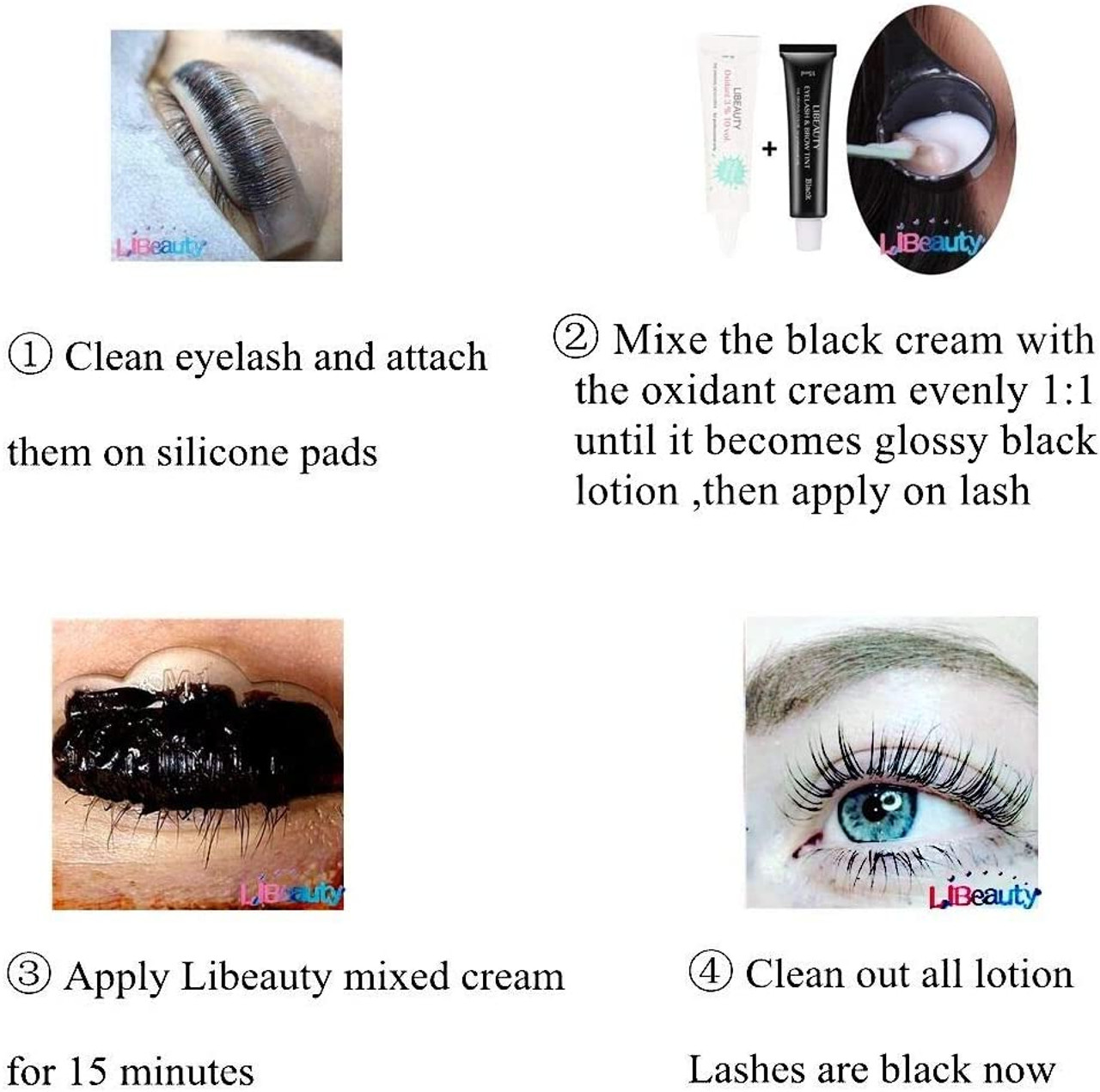 Lash Tint Kit Black, 15ml Eyelash Dye, Full Brow Tint Set With Tools, DIY  Eyelash Eyebrow Tin-ting Makeup At Home, Be Voluminous And Energetic For 6