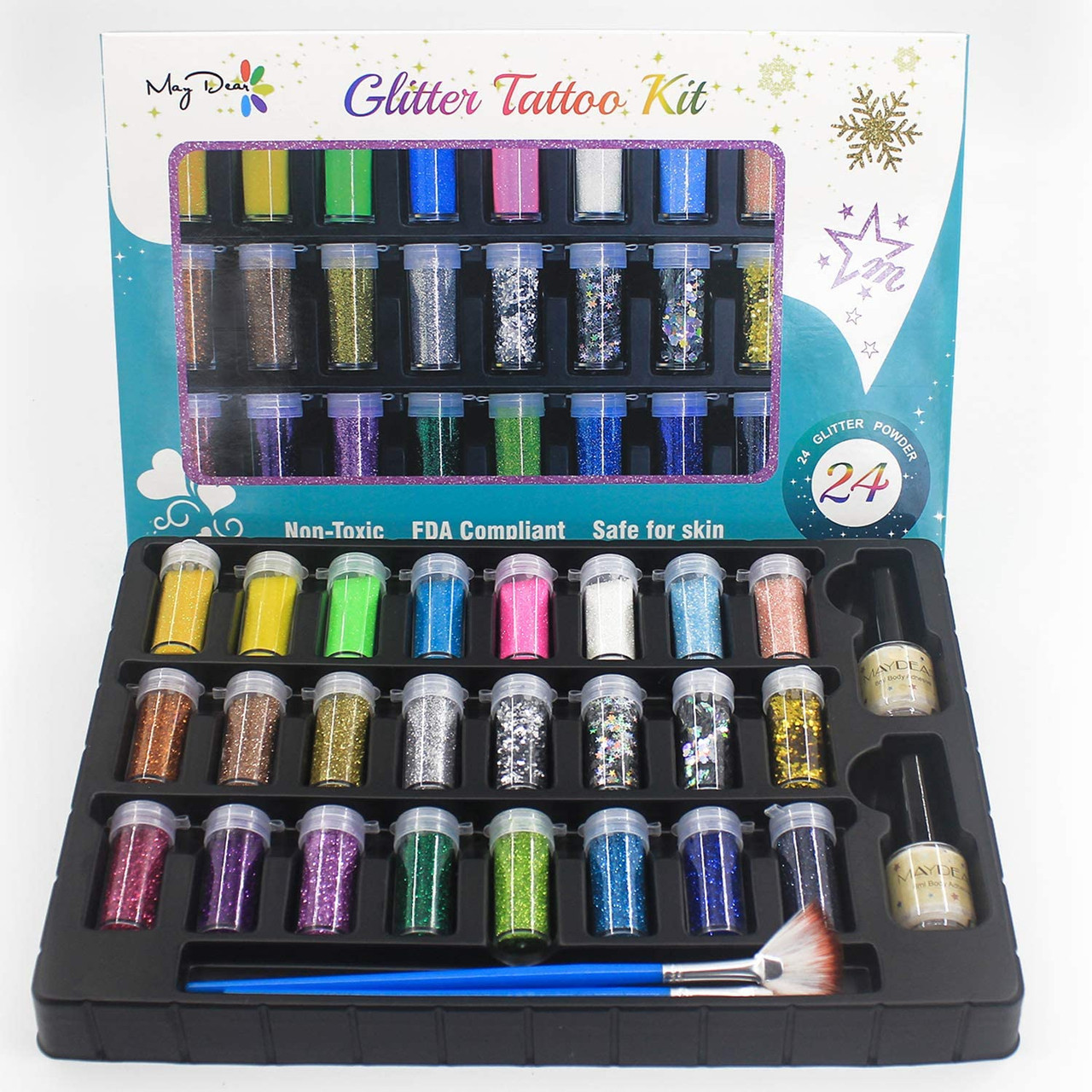 Glimmer Pro Party Kit  Glitter tattoo Party kit Glitter tattoo kit