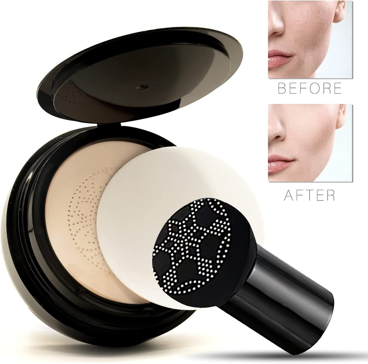 CC Cream Air Cushion Mushroom Head - Fond De Teint éclaircissant Et Hydratant - Neuf