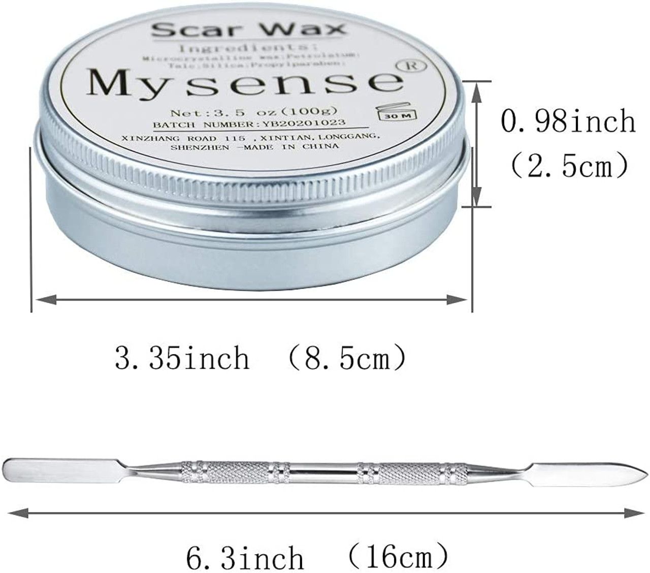 Mysense 3.5Oz(100g) Scar Wax Kit SFX Make Up Special Effects Fake Molding  Wound Skin Wax Body Paint Halloween Set Fake Nose Stage Zombie Cosplay  Costume SFX Makeup with Spatula
