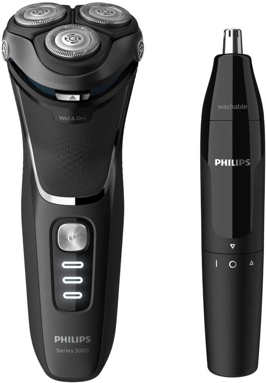 Philips Series 3000 Shaver & Nose Trimmer Series 1000 Value Pack, S3332AMZ  ( Exclusive)