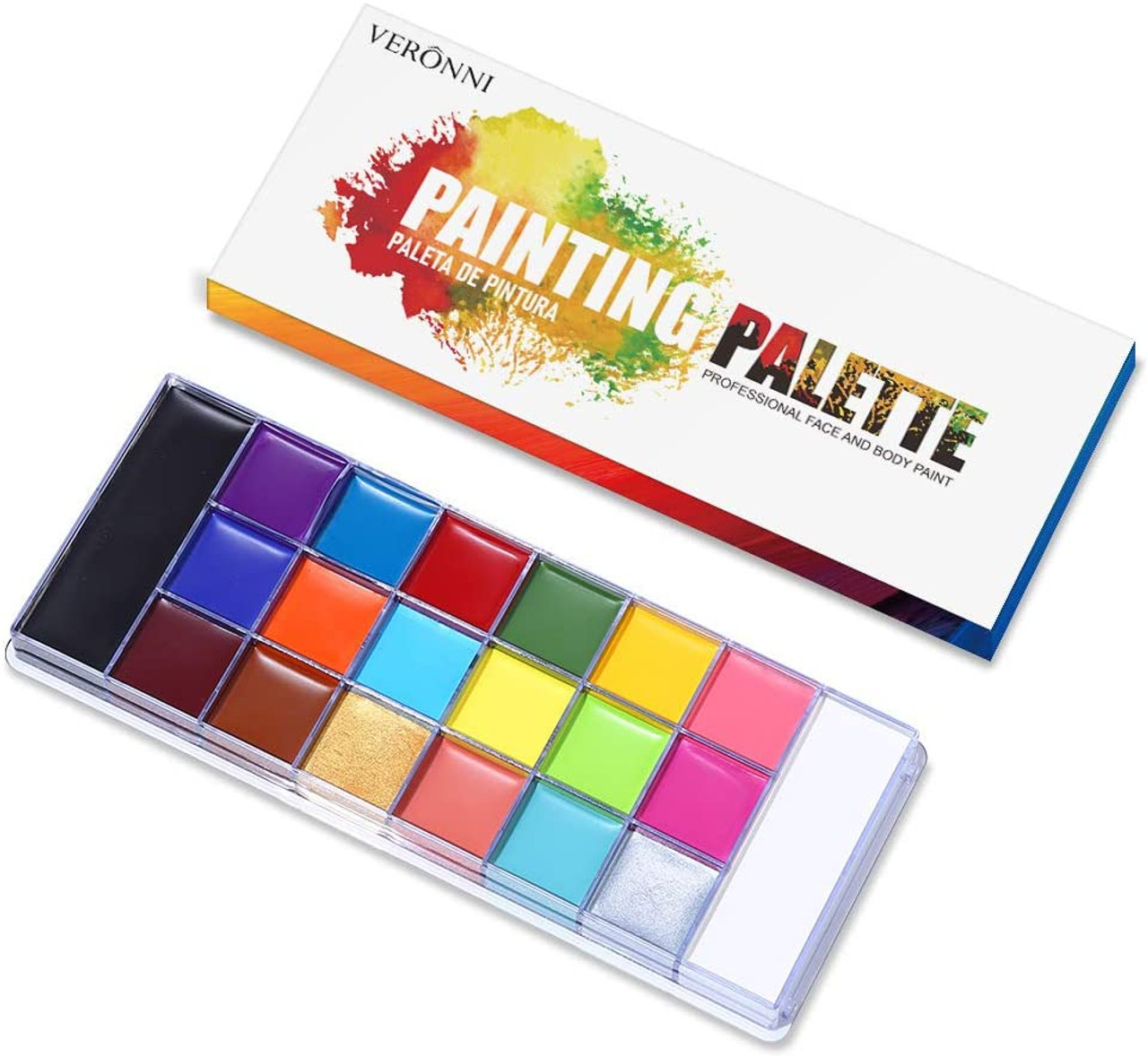 Body Paint Face Paint Palette Makeup Tattoo Oil Painting Henna Halloween  Party Fancy Waterproof Tattoo Kit Body Art Paint Cream - Price history &  Review