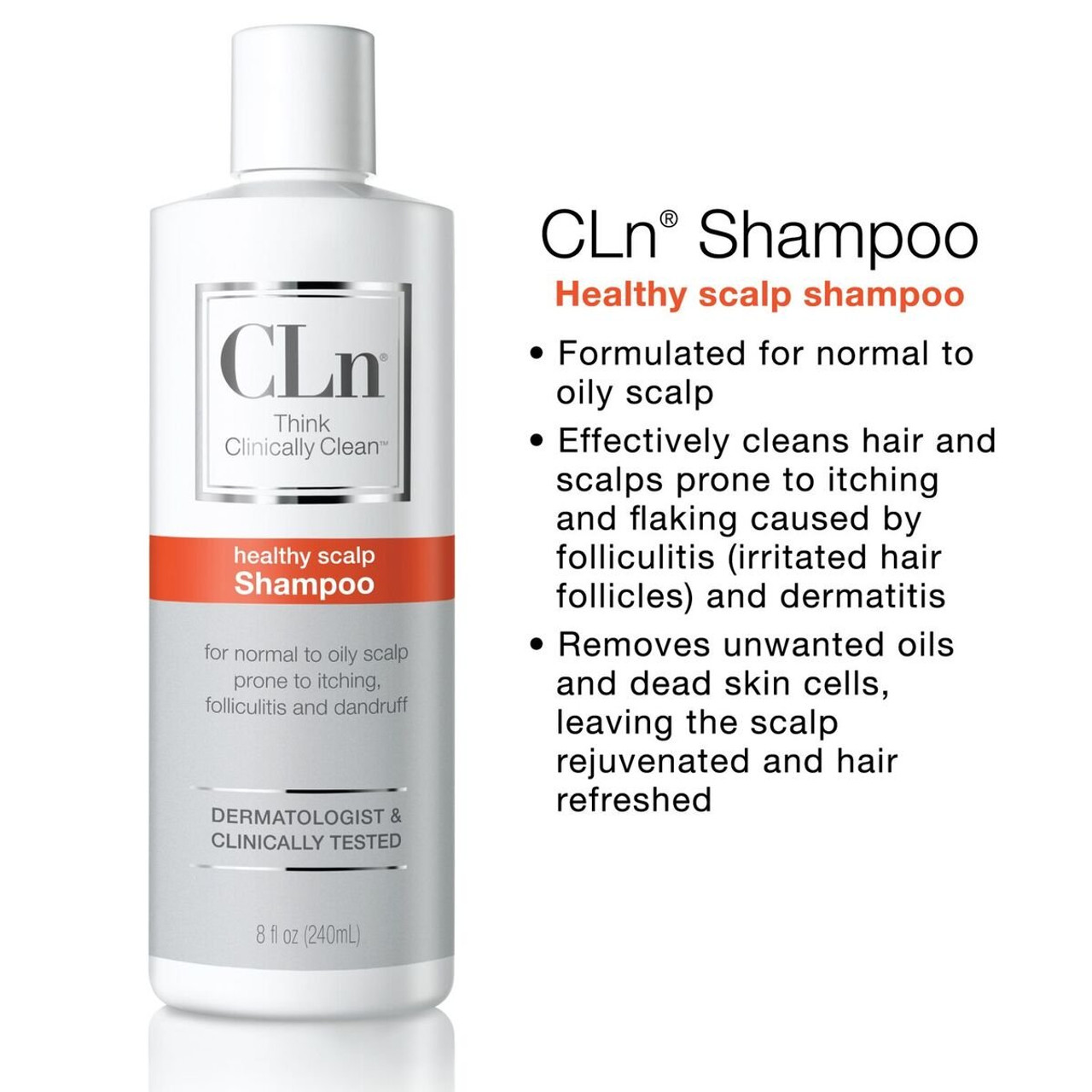 CLn® Shampoo for Scalp Prone to Folliculitis, Dermatitis, Dandruff