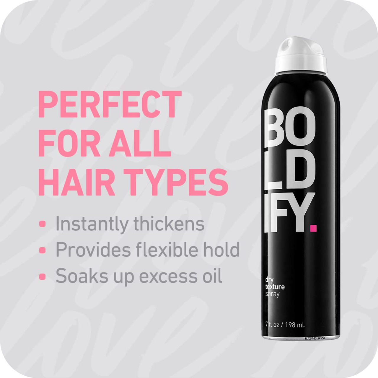 BOLDIFY Texture Spray for Hair - Hair Volumizer Hairspray for Root