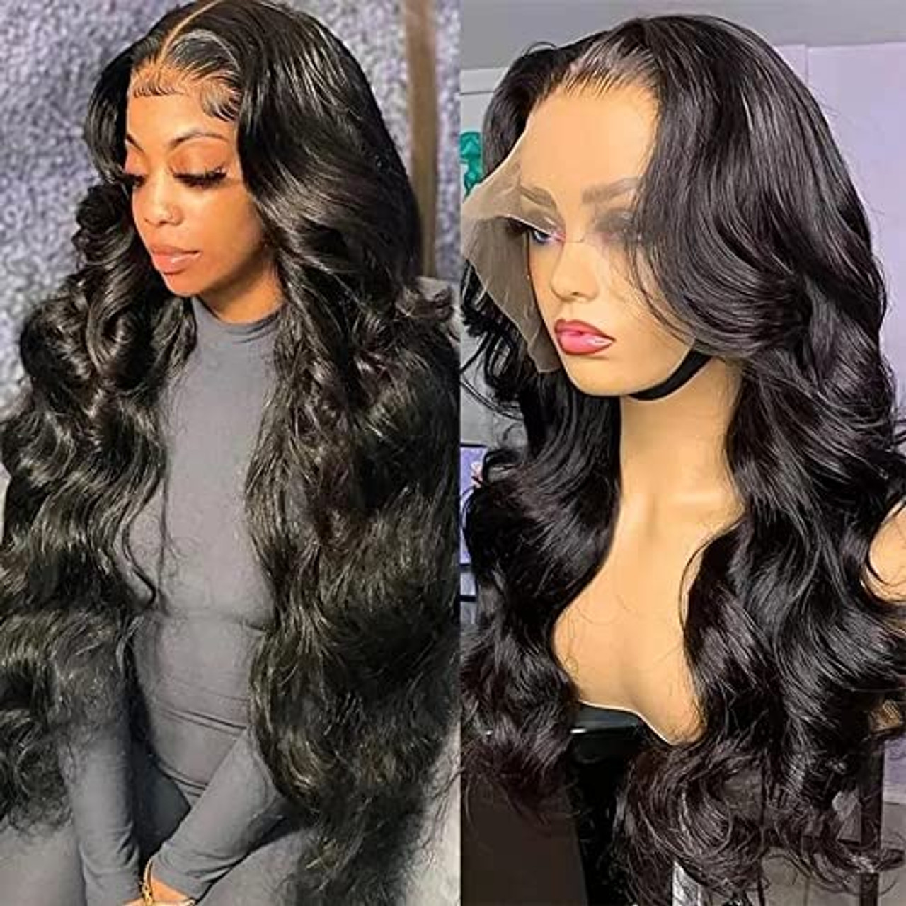 BODHI TREE 250% Density Body Wave Lace Front Wigs Human Hair 13x4