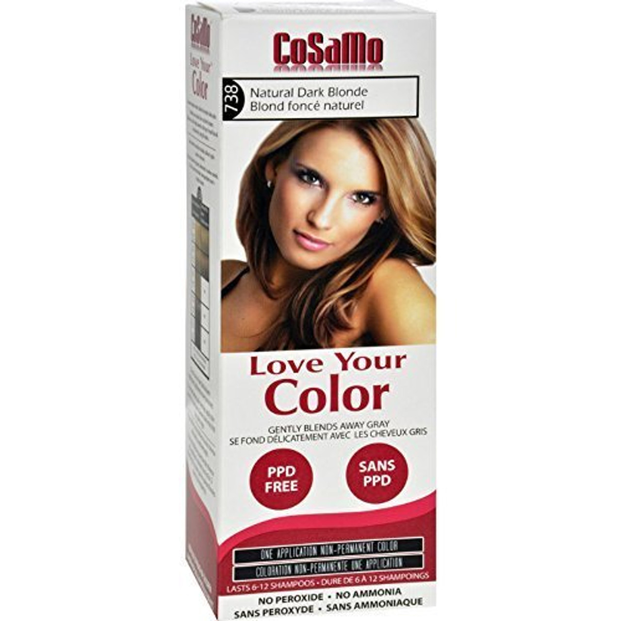 Lusia Ash Blonde  85NNAASH  Dark Ash Blonde Hair Color For Resistant  Grays with Pure Pigment Shot