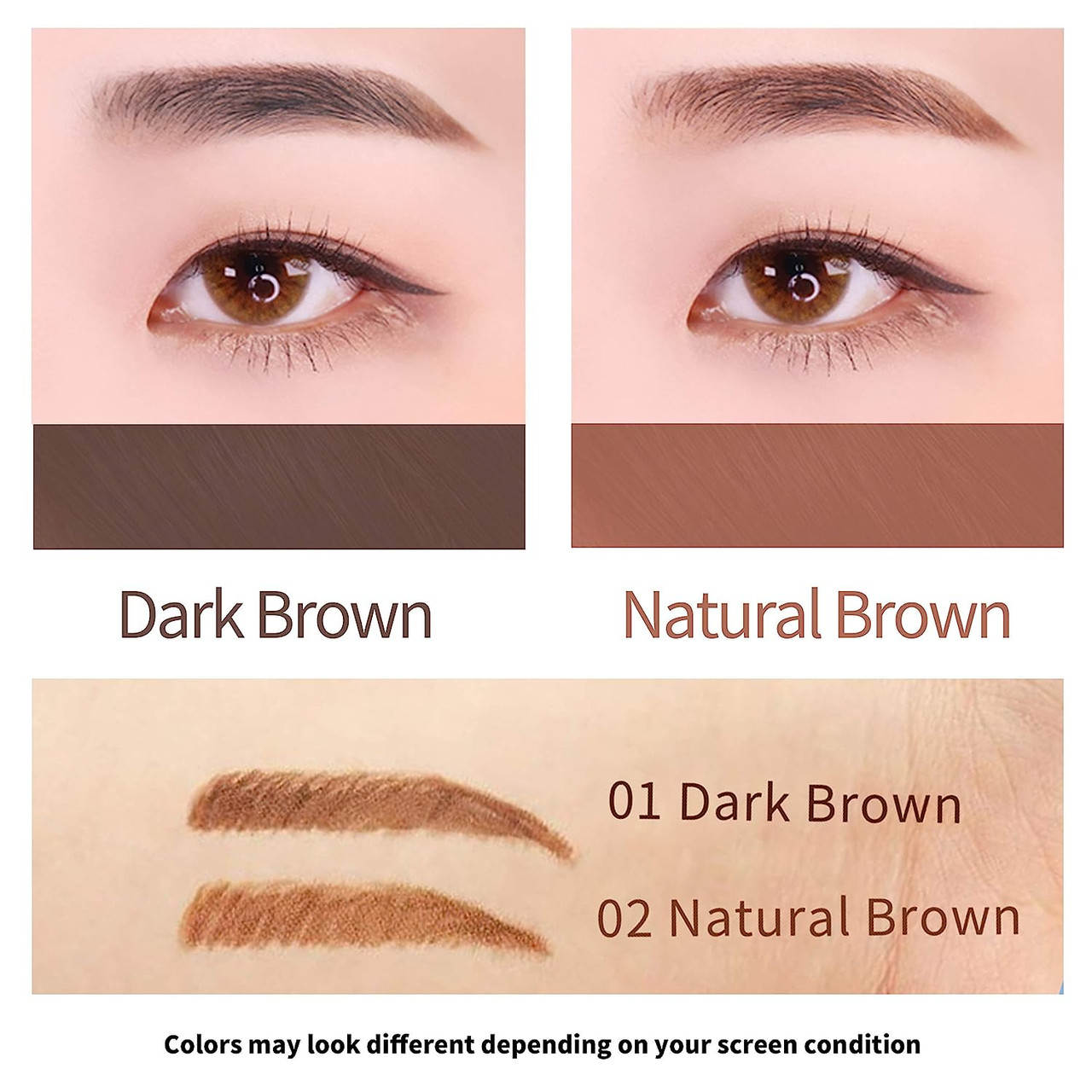 4 Colors Microblading Eyebrow Pen Waterproof Liquid Eyebrow Pencil Long  Lasting Eyebrow Tattoo Pen 4 oints eyebrow pen Cosmetics - AliExpress