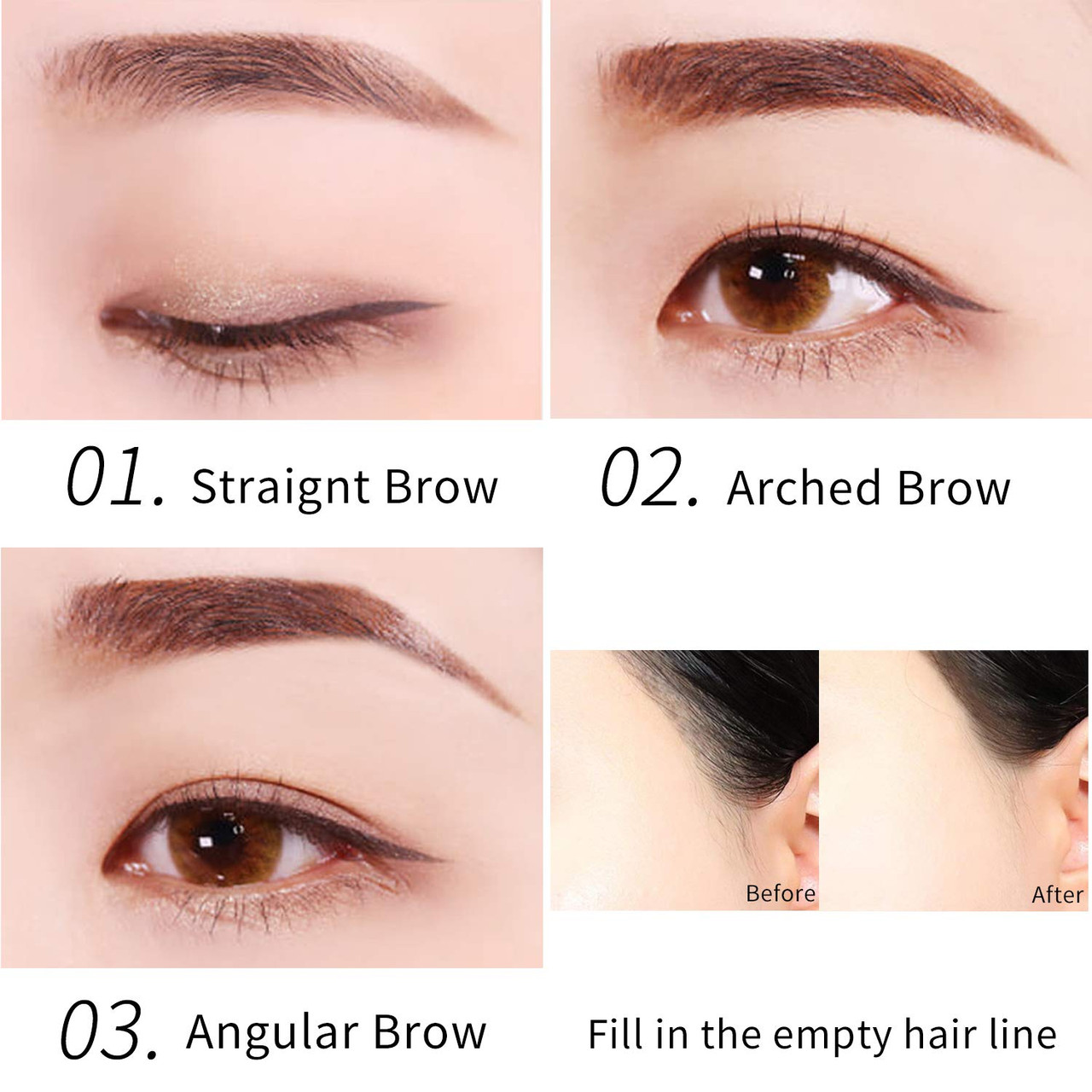 Eyebrow Pencil Eyebrow Tattoo Peneye Makeup Eyebrow Tint Pen Micro 4 Point Brow  Pen Lift  Snatch Eyebrow Microblading Pen Longlasting Waterproof Na   Fruugo IN