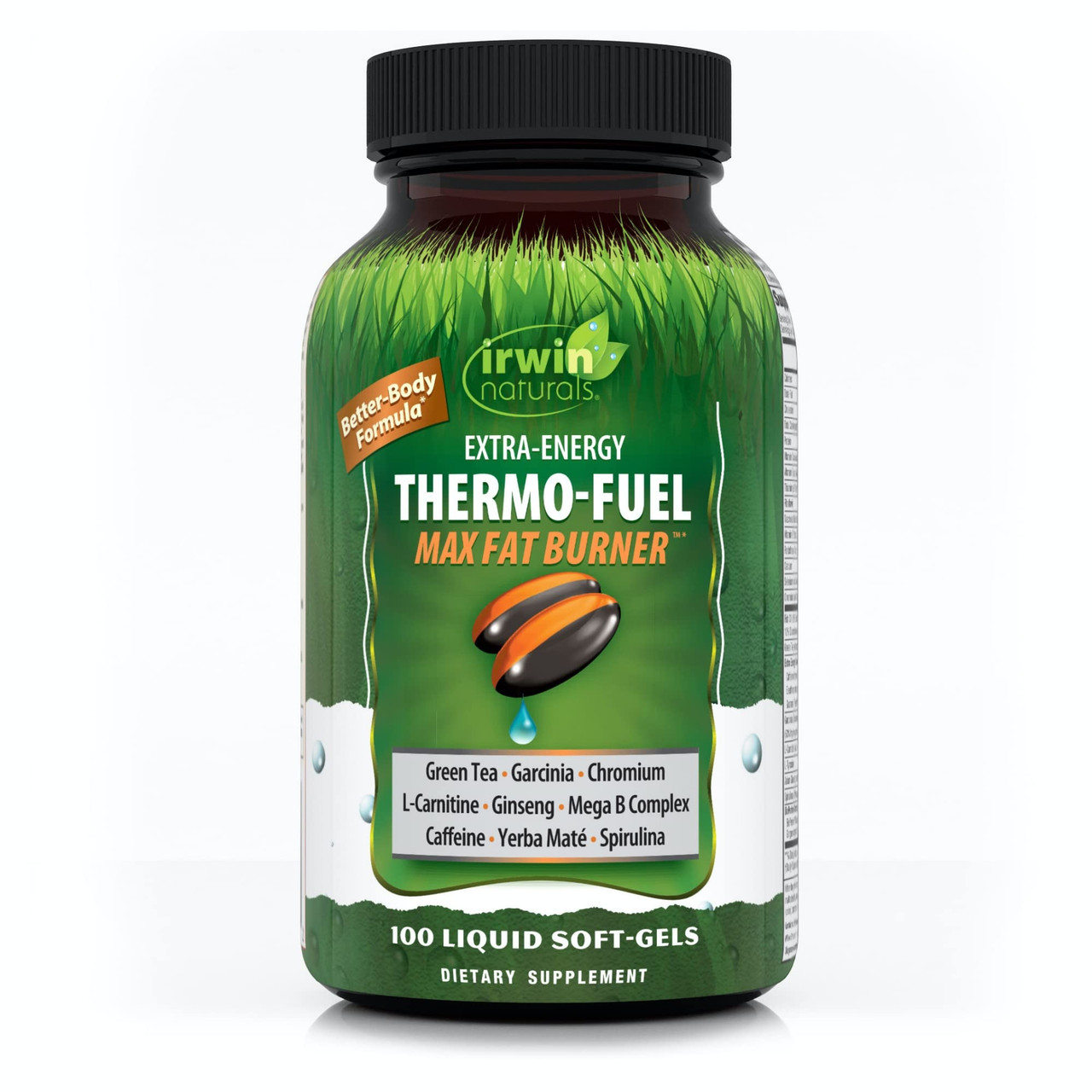 Irwin Naturals Extra-Energy Thermo-Fuel Max Fat Burner - 100 Liquid  Soft-Gels