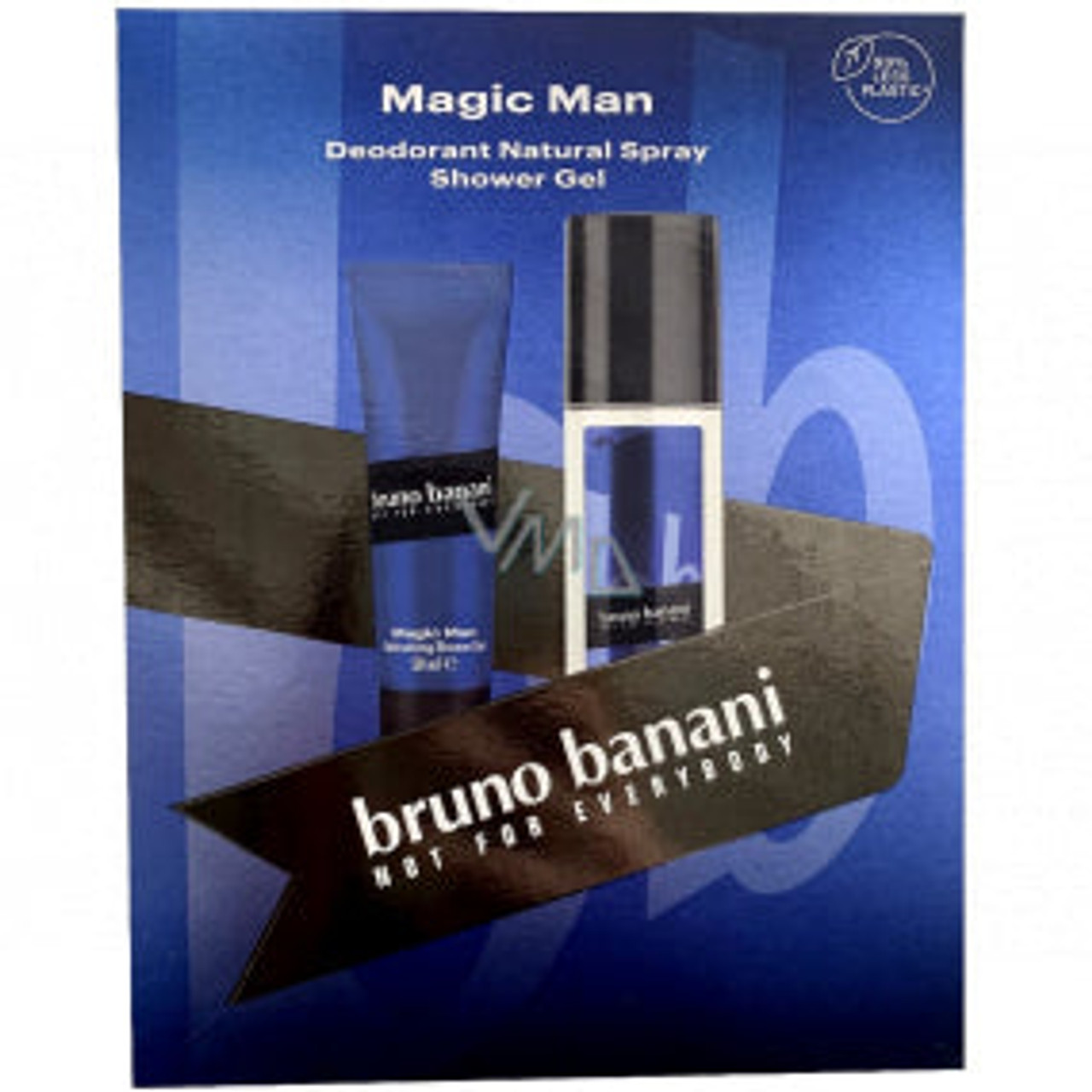 Spiritus som resultat Grundlæggende teori Bruno Banani Magic Man Gift Set 75ml Deodorant Natural Spray + 50ml Shower  Gel
