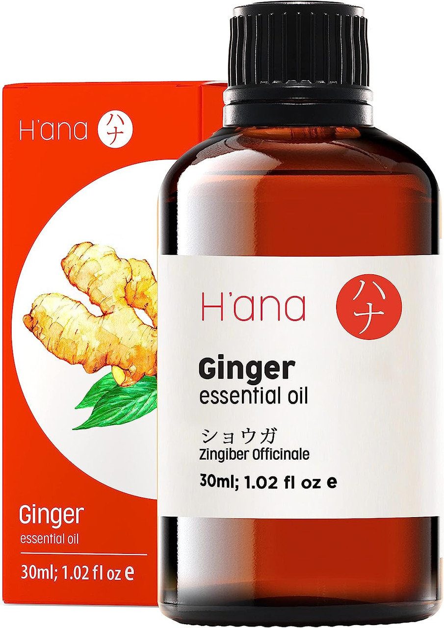 Hana Ginger Essential Oil - Relieves Muscle Aches and Renew