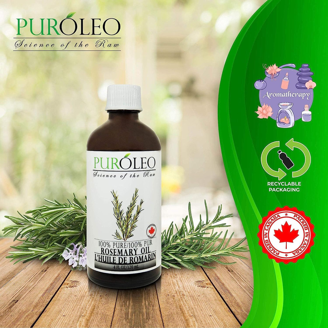 Puroleo Rosemary Essential Oil large Bottle 100% Pure Natural