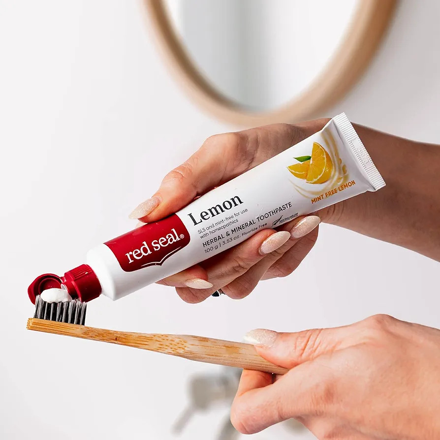 Red Seal Herbal & Mineral Fluoride Free Lemon Toothpaste - Mint