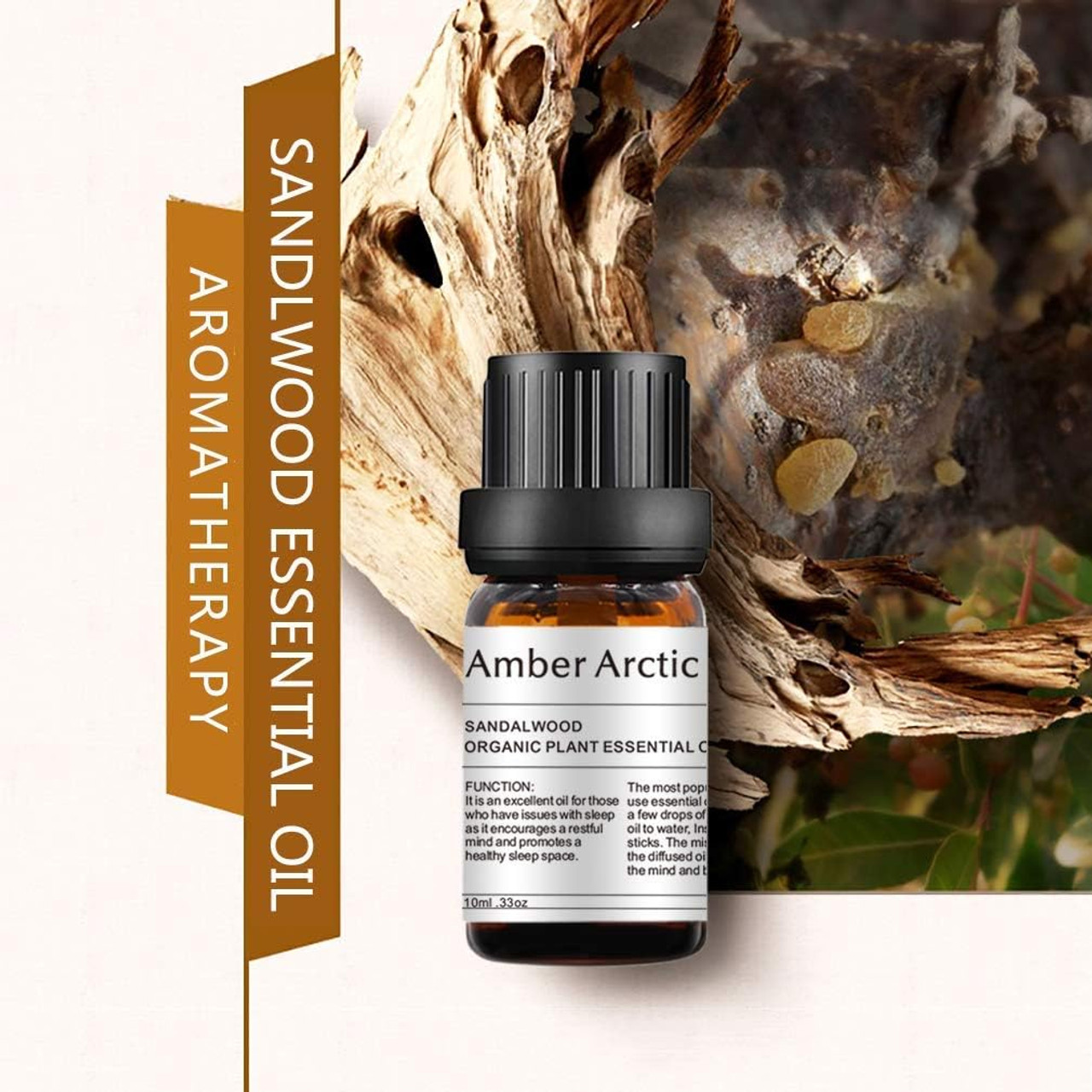  Sandalwood Essential Oil, 100% Pure Natural Aromatherapy Sandalwood  Oil for Diffuser (10ML) : Health & Household