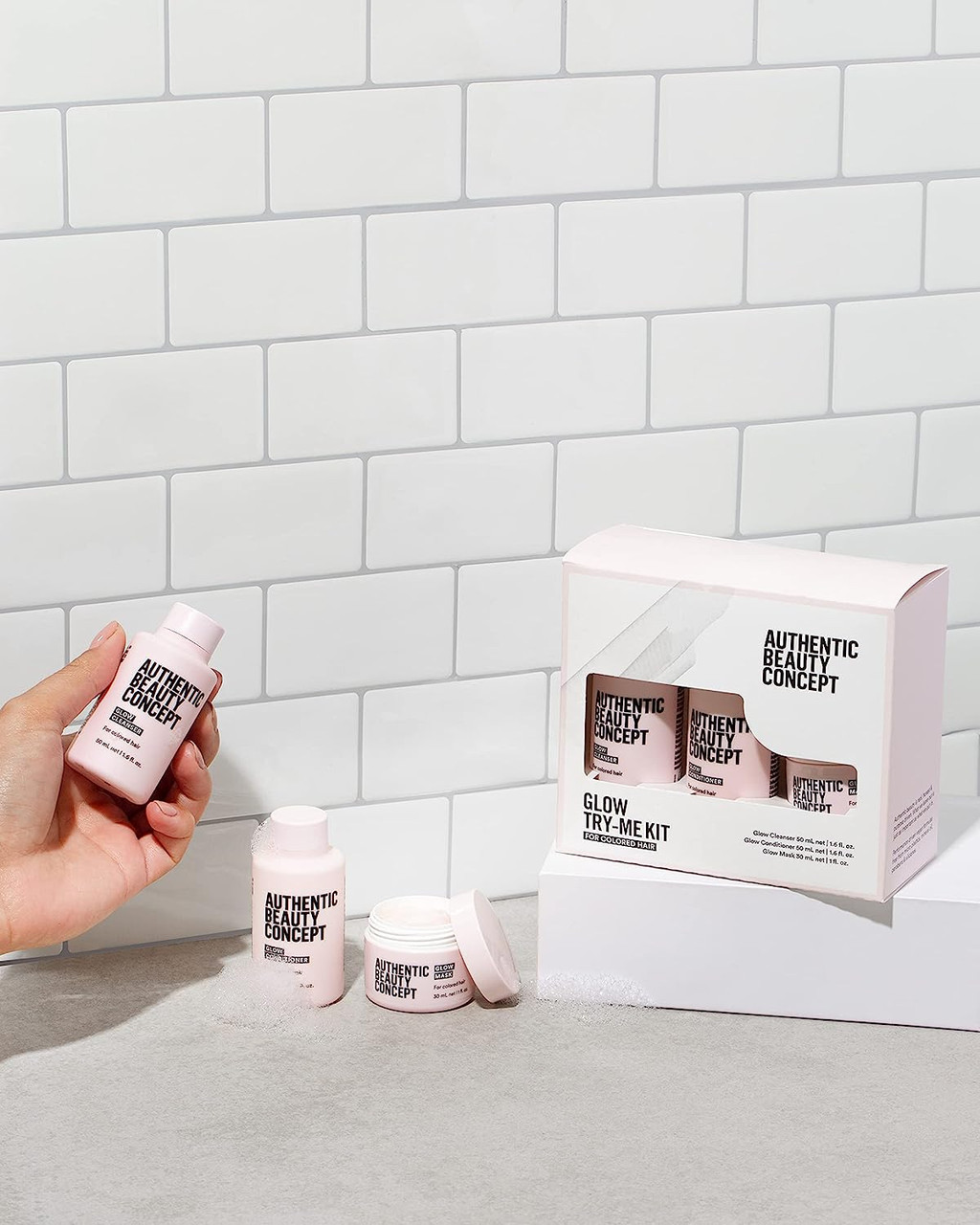 Authentic Beauty Concept Glow Try-Me Kit | Color Treated Hair