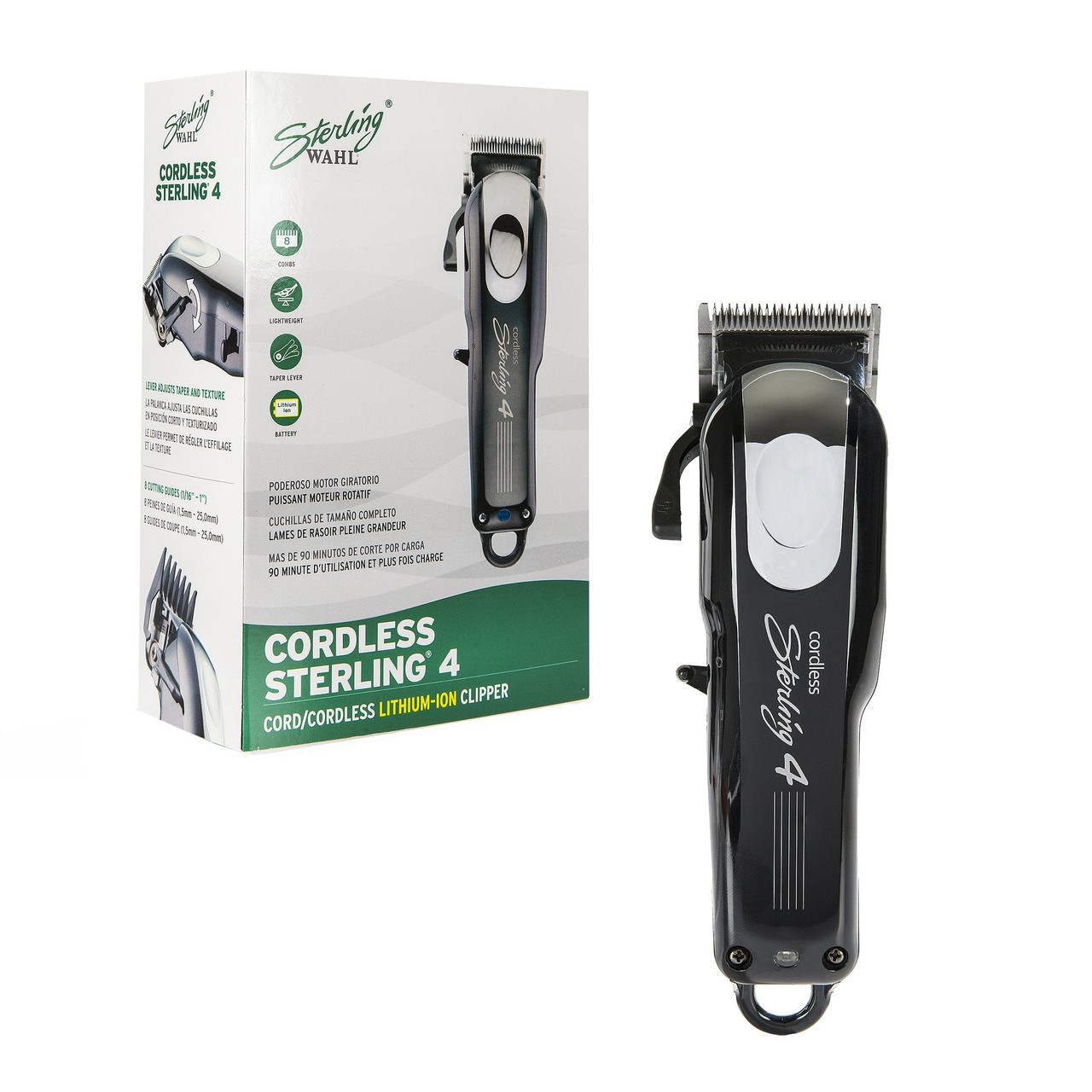 Wahl Professional Cord/Cordless Sterling 4 Clipper 8481, Ideal for