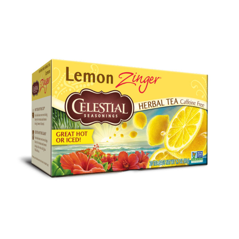 Celestial Seasonings Lemon Zinger Herbal Tea 20 Teabags