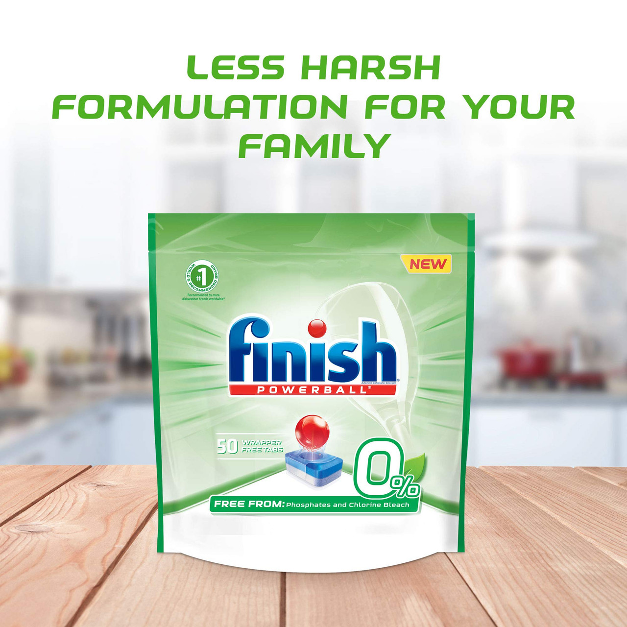 Finish All in 1 Powerball Fresh, 94ct, Dishwasher Detergent