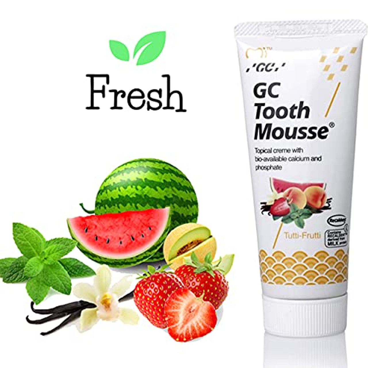 GC Tooth Mousse 40g Choose Vanilla Mint Tutti-Frutti Strawberry