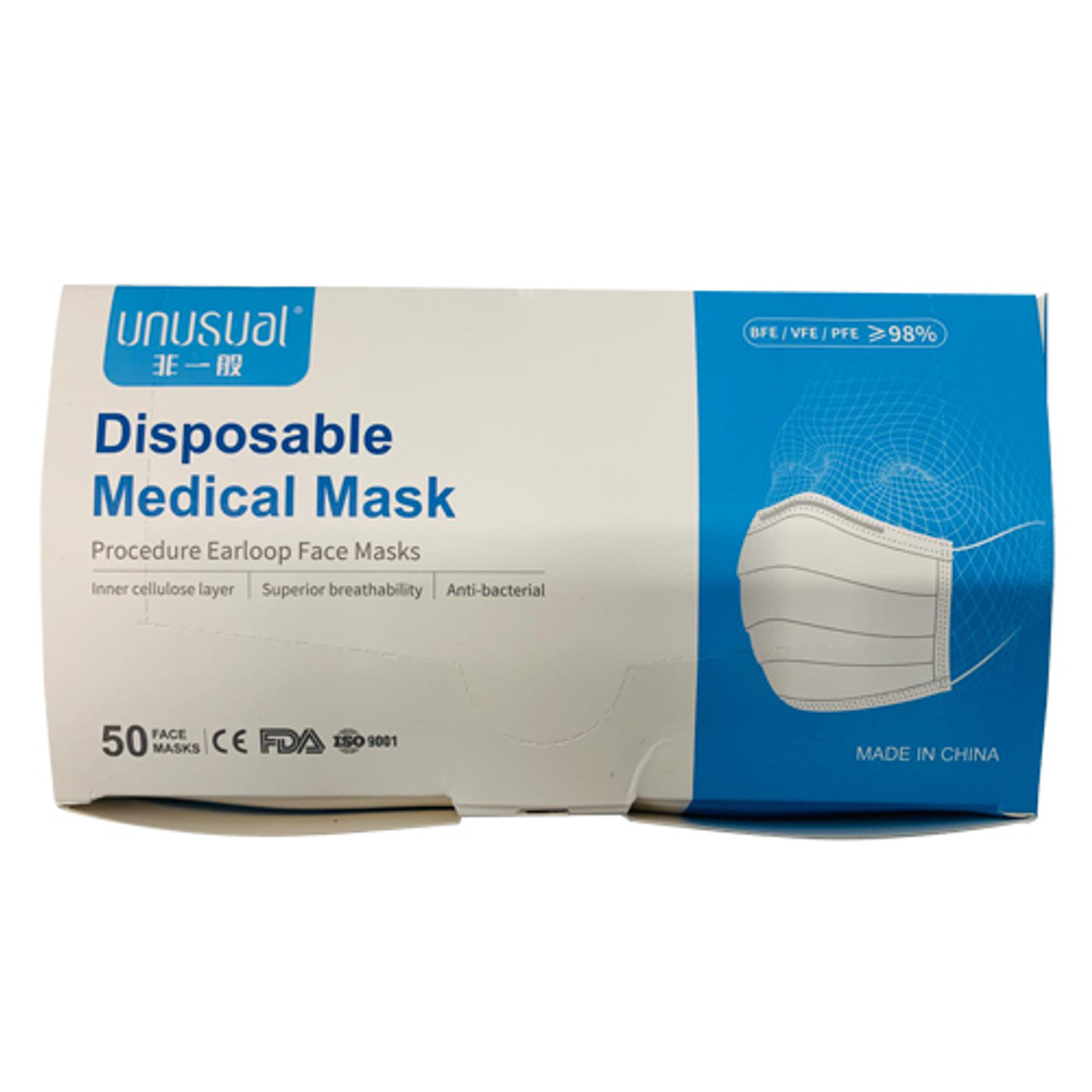 Medical Supplies, AMD Ritmed Distech Procedure Mask - 50 Count