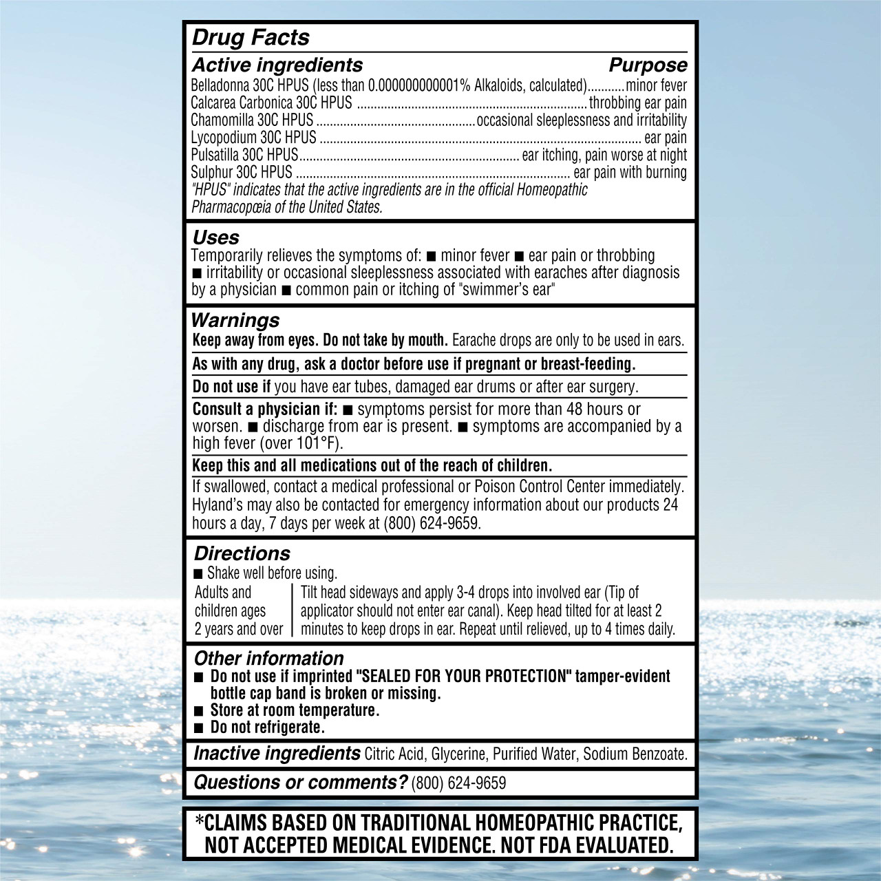 Ear Drops for Swimmers Ear, Hyland's Earache Drops for clogged ears, (3