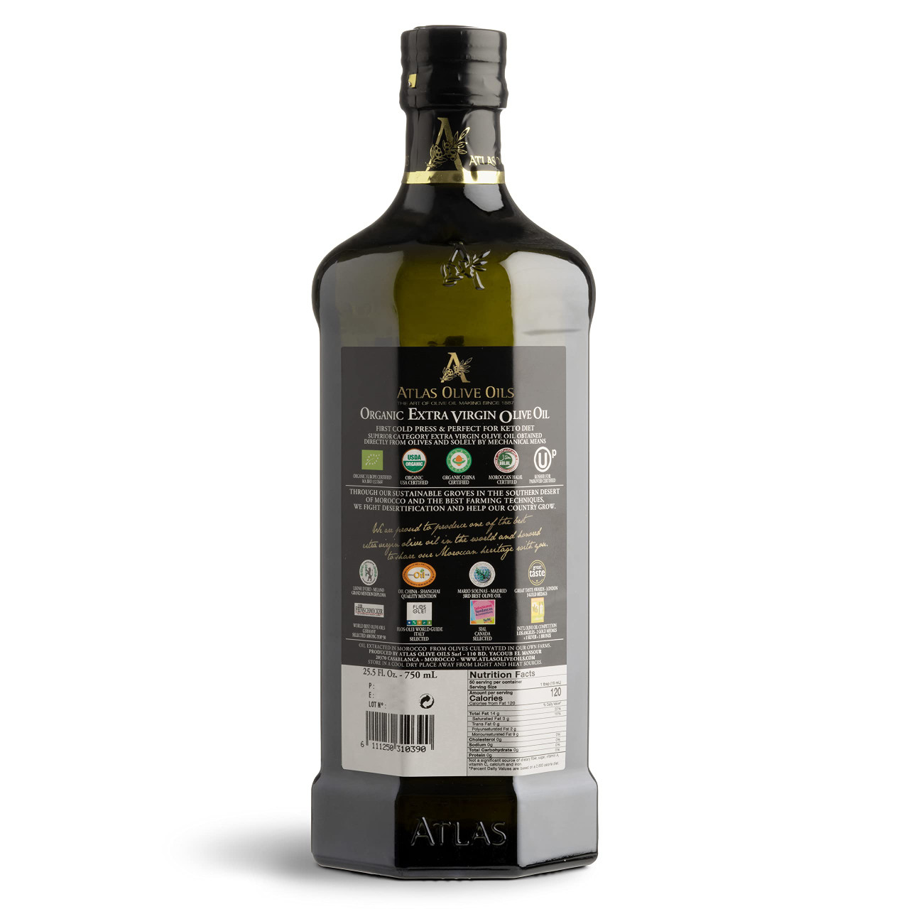 Atlas 750 mL Organic Cold Press Extra Virgin Olive Oil | Buy at