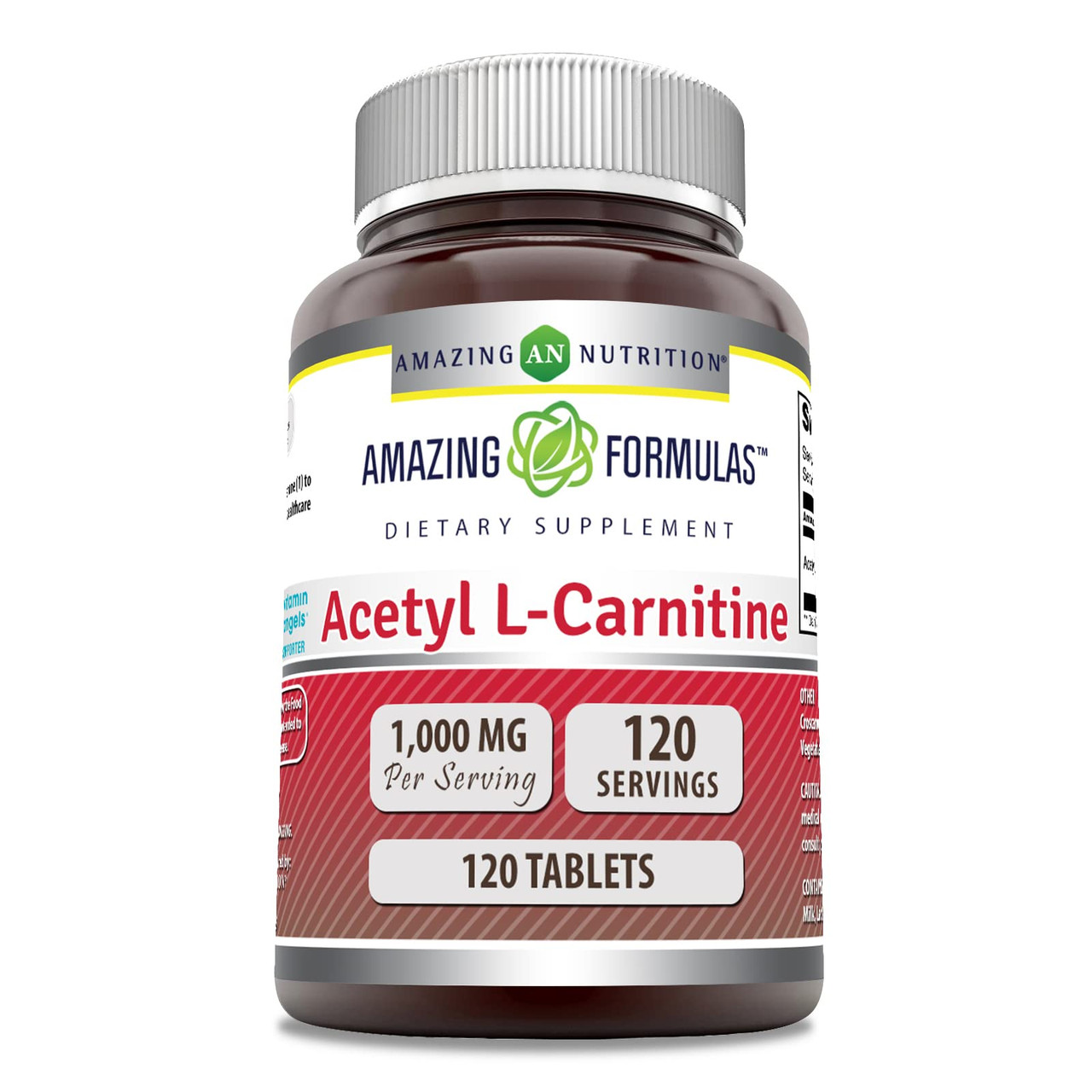 acetyl l carnitine 1000 mg capsules Amazing Formulas Acetyl L-Carnitine Hcl 1000Mg 120 Tablets Supplement |  Non-Gmo
