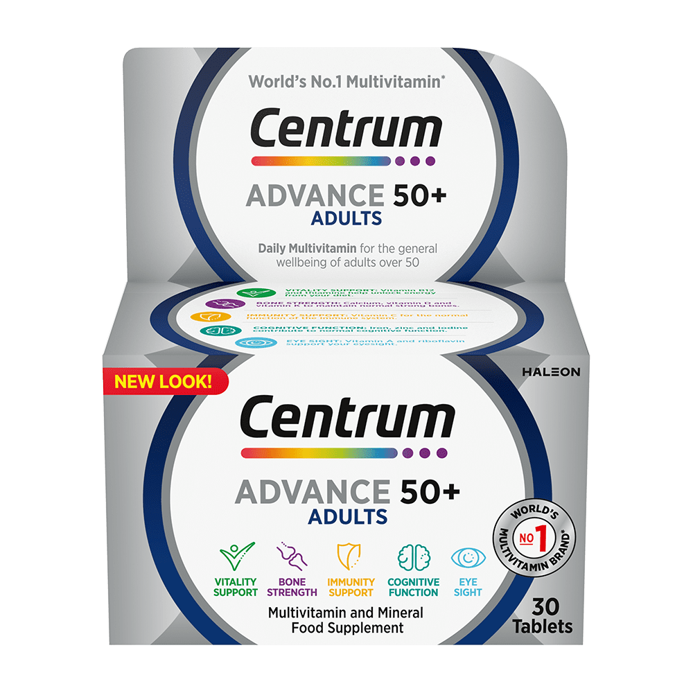Centrum Advance 50+ Multivitamin (30 Tablets) | Buy at Kiwla | Free ...