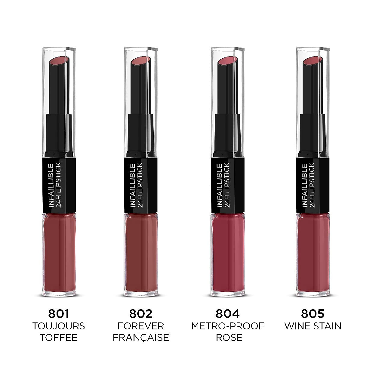 LOREAL Lippenstift – Farbe 343 Rouge Sauva, 1 Stück, Für Gepflegte Lippen & Langanhaltende Farbe