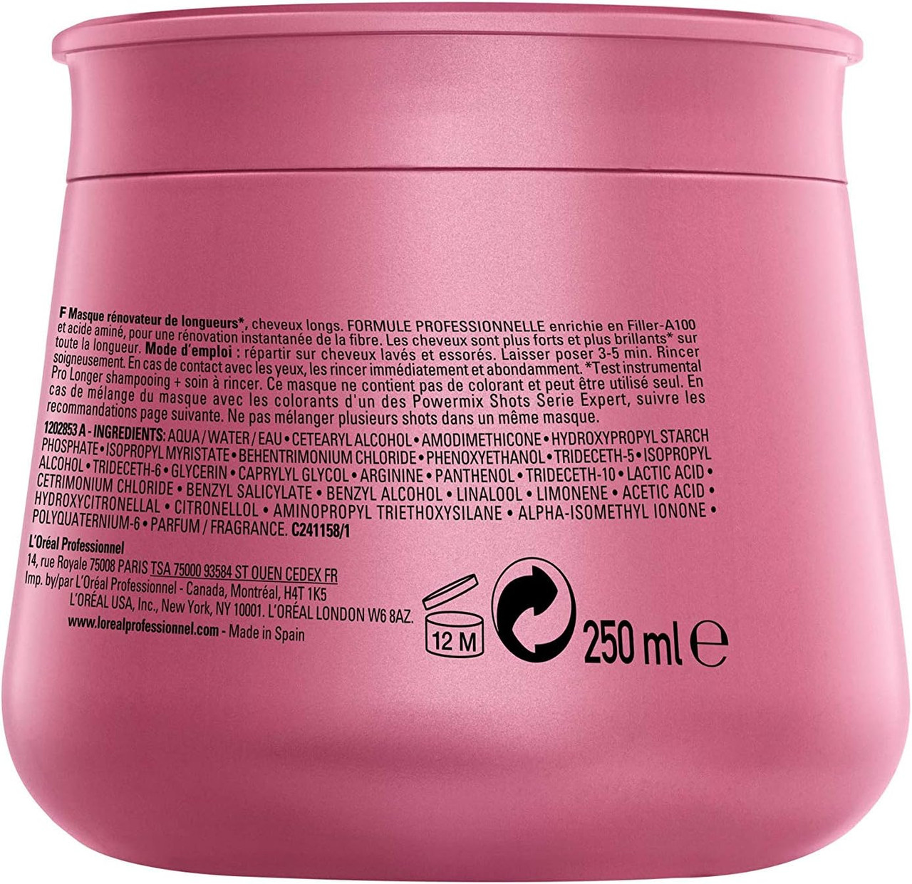 L'Oréal Professionnel Pro Longer Serie Expert Prefessional Mask 250 Ml